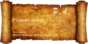 Pippan Antal névjegykártya
